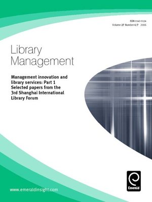 cover image of Library Management, Volume 27, Issue 6 & 7